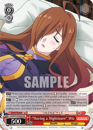 "Having a Nightmare" Wiz (SR) (KS/W75-E036S) - KONOSUBA -God’s blessing on this wonderful world! Re:Edit