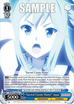 "Sacred Create Water" Aqua (KS/W75-E082) - KONOSUBA -God’s blessing on this wonderful world! Re:Edit