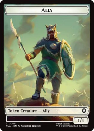Ally (0005) // Clue (0014) Double-Sided Token (TLA-5 // 14) - Avatar: The Last Airbender Foil