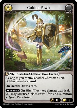 Golden Pawn (038) - Phantom Monarchs Foil