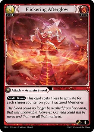 Flickering Afterglow (Curio Foil) (085) - Phantom Monarchs Foil