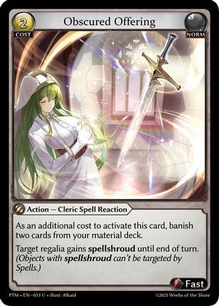 Obscured Offering (Curio Foil) (053) - Phantom Monarchs Foil