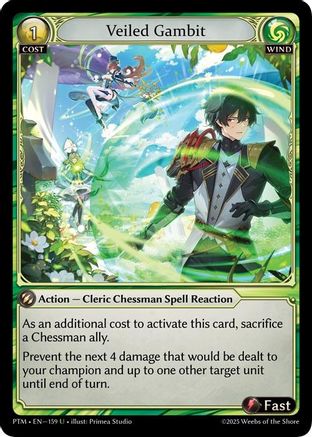 Veiled Gambit (Curio Foil) (159) - Phantom Monarchs Foil