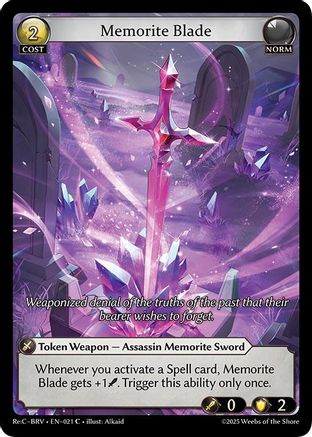 Memorite Blade (021) - Merlin Re Collection Brilliant Vestige