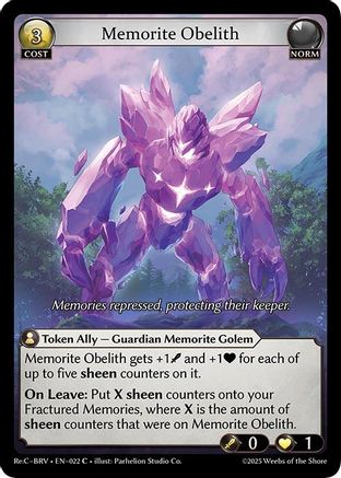 Memorite Obelith (022) - Merlin Re Collection Brilliant Vestige