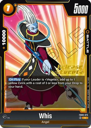 Whis (FB08-075) - Saiyans Pride Release Event Cards