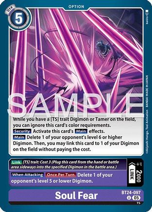 Soul Fear (BT24-097) - Time Stranger