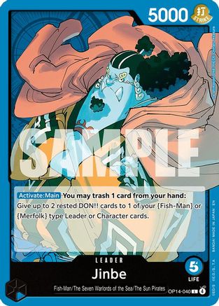 Jinbe - OP14-040 (OP14-040) - The Azure Sea's Seven