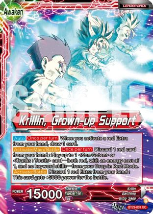 Krillin // Krillin, Grown-up Support (BT29-001) - Fearsome Rivals