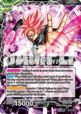 Goku Black // SS Rose Goku Black, Future of Despair (BT29-086) - Fearsome Rivals Foil