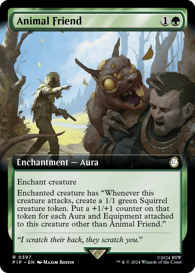 Animal Friend (Extended Art) (PIP-397) - Fallout: (Extended Art) Foil