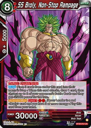 SS Broly, Non-Stop Rampage (BT29-012) - Fearsome Rivals