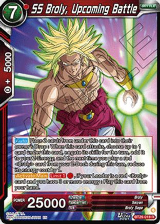 SS Broly, Upcoming Battle (BT29-018) - Fearsome Rivals