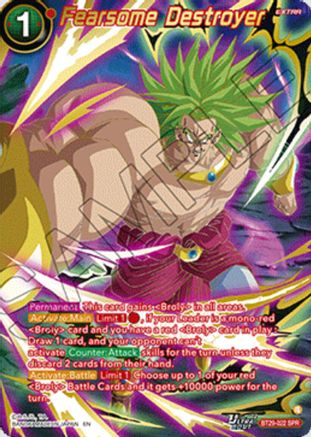 Fearsome Destroyer (SPR) (BT29-022) - Fearsome Rivals Foil