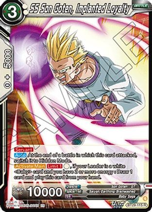 SS Son Goten, Implanted Loyalty (BT29-115) - Fearsome Rivals Foil