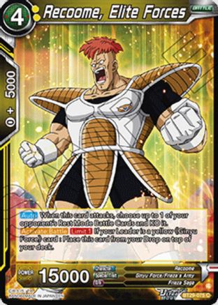 Recoome, Elite Forces (BT29-075) - Fearsome Rivals