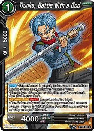 Trunks, Battle With a God (BT29-098) - Fearsome Rivals Foil