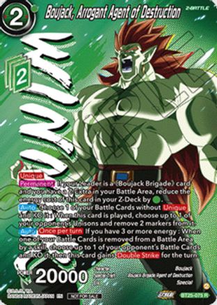 Boujack, Arrogant Agent of Destruction (Ultra-Bout Series Tournament Pack Vol.1) (Winner) (BT25-075) - Tournament Promotion Cards Foil
