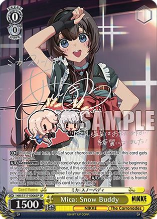 Mica: Snow Buddy (SP) (Silver Stamp) (NIK/S117-E006SP SP) - GODDESS OF VICTORY: NIKKE