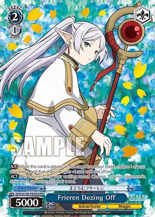 Frieren Dozing Off (Foil) (SFN/S108-PE02S PR) - Bushiroad Event Cards