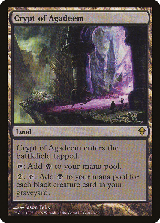 Crypt of Agadeem (ZEN-212) - Zendikar Foil