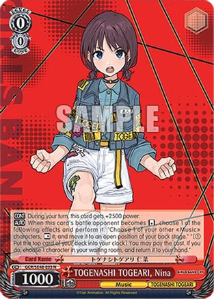 TOGENASHI TOGEARI, Nina (GCR/SE48-E03 N) - Girls Band Cry Premium Booster