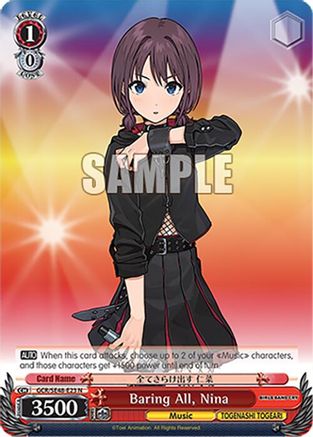 Baring All, Nina (GCR/SE48-E23 N) - Girls Band Cry Premium Booster