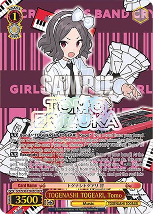 TOGENASHI TOGEARI, Tomo (GBCR) (GCR/SE48-E24GBC GBCR) - Girls Band Cry Premium Booster