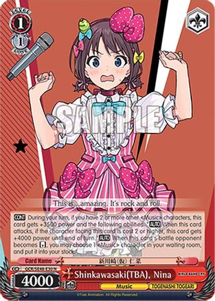 Shinkawasaki(TBA), Nina (GCR/SE48-E30 N) - Girls Band Cry Premium Booster