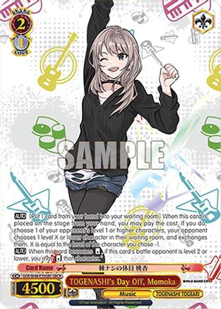 TOGENASHI's Day Off, Momoka (GBCR) (GCR/SE48-E35GBC GBCR) - Girls Band Cry Premium Booster