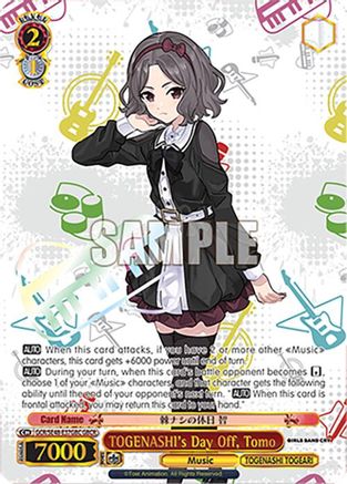 TOGENASHI's Day Off, Tomo (GBCR) (GCR/SE48-E37GBC GBCR) - Girls Band Cry Premium Booster
