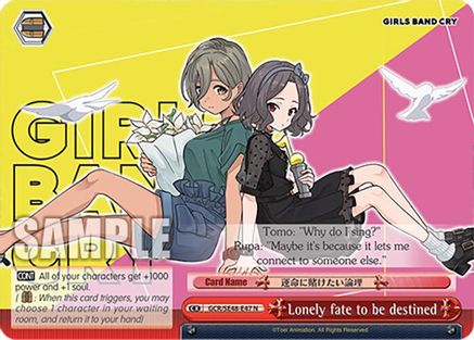 Lonely fate to be destined (GCR/SE48-E47 N) - Girls Band Cry Premium Booster
