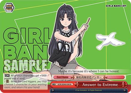 Answer to Extreme (GCR/SE48-E49 N) - Girls Band Cry Premium Booster