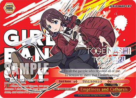 Emptiness and Catharsis (GBCR) (GCR/SE48-E51GBC GBCR) - Girls Band Cry Premium Booster