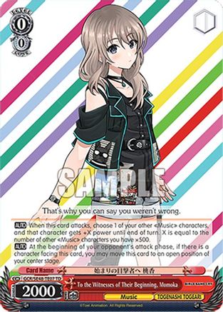 To the Witnesses of Their Beginning, Momoka (GCR/SE48-TE07 TD) - Girls Band Cry Premium Booster