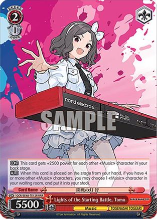 Lights of the Starting Battle, Tomo (RRR) (GCR/SE48-TE12R RRR) - Girls Band Cry Premium Booster