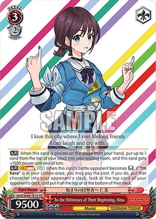 To the Witnesses of Their Beginning, Nina (GCR/SE48-TE14 TD) - Girls Band Cry Premium Booster