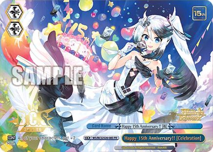 Happy 15th Anniversary!! [Celebration] (Foil) (WS/BCS2526-08S) - Bushiroad Event Cards