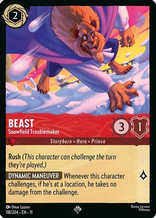 Beast - Snowfield Troublemaker (118/204) - Winterspell Cold Foil