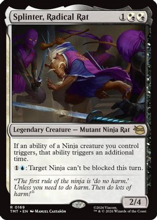 Splinter, Radical Rat (TMT-169) - Teenage Mutant Ninja Turtles