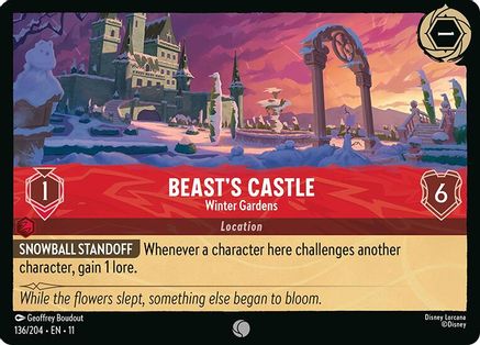 Beast's Castle - Winter Gardens (136/204) - Winterspell Cold Foil