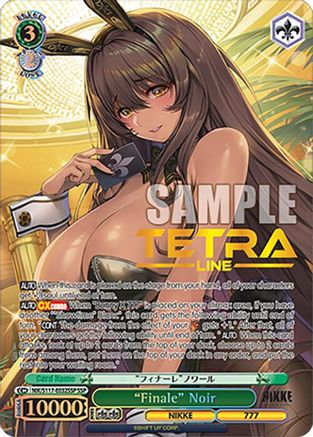 "Finale" Noir (SSP) (Gold Stamp) (NIK/S117-E032SSP SSP) - GODDESS OF VICTORY: NIKKE