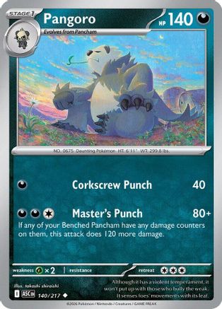 Pangoro 140  ME Ascended Heroes - Uncommon