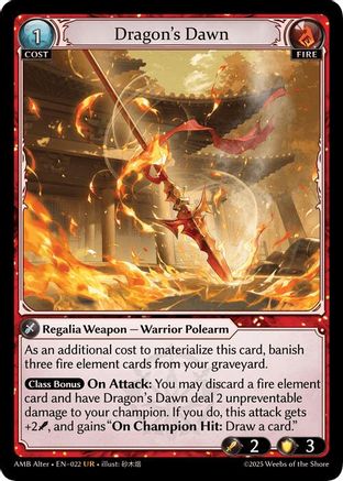 Dragon's Dawn (022) - Mortal Ambition Alter Edition