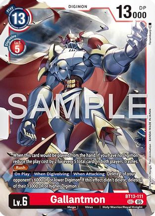 Gallantmon - BT13-111 (Reprint) (BT13-111) - Advanced Booster Digimon Generation Foil