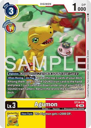 Agumon (ST24-04) - Starter Deck 24: Data Squad Foil