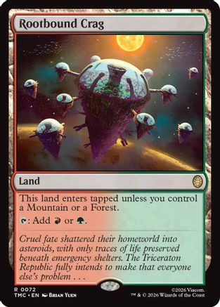 Rootbound Crag (TMC-072) - Commander: Teenage Mutant Ninja Turtles Foil