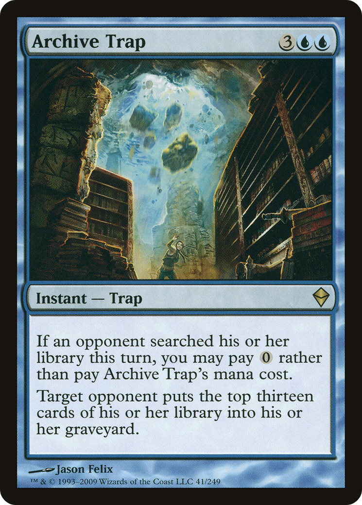 Archive Trap (ZEN-041) - Zendikar Foil