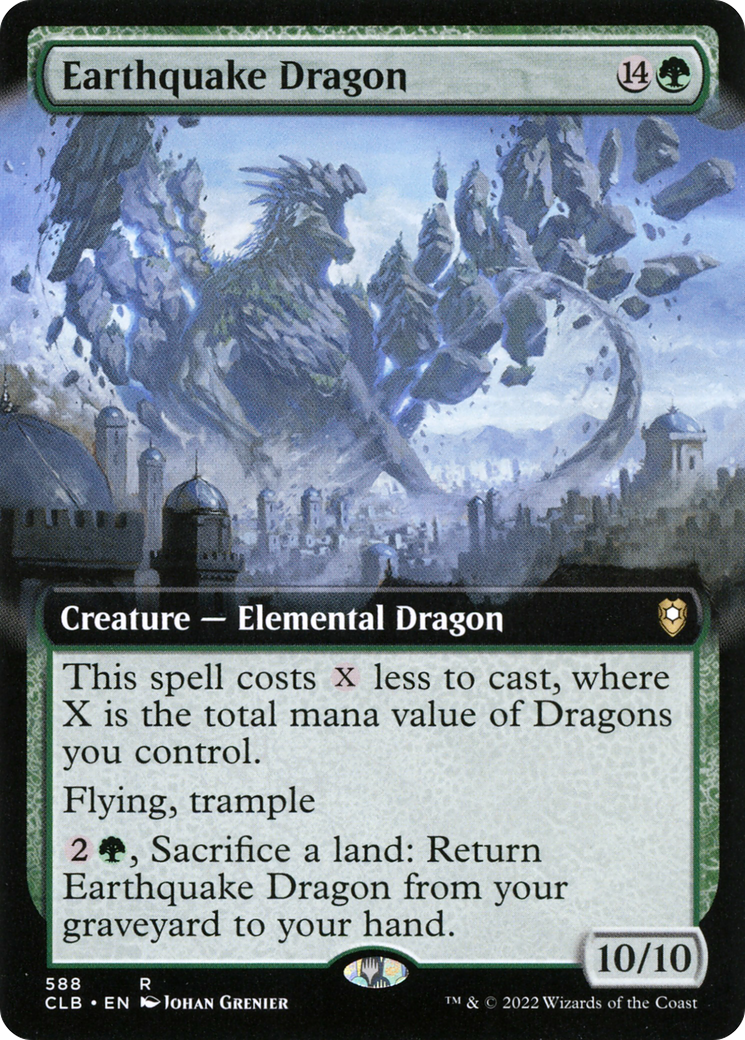 Earthquake Dragon (Extended Art) (CLB-588) - Commander Legends: Battle for Baldur's Gate: (Extended Art)