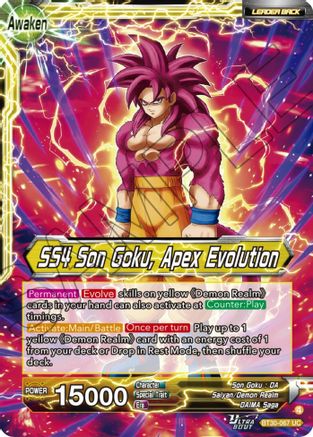 SS4 Son Goku (Mini) // SS4 Son Goku, Apex Evolution (BT30-067) - Three Glorious Fighters Foil